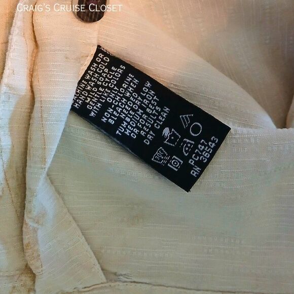 Casual Silk & Cotton Izod Button-Down Men's XXL Shirt - Picture 6 of 6